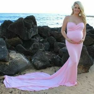 Pink maternity gown